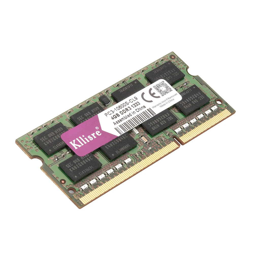 Оперативная память Kllisre DDR3 4 Гб 1333 МГц 1600 204Pin для ноутбука SO DIMM|notebook ram|4gb 1333mhzddr3 4gb