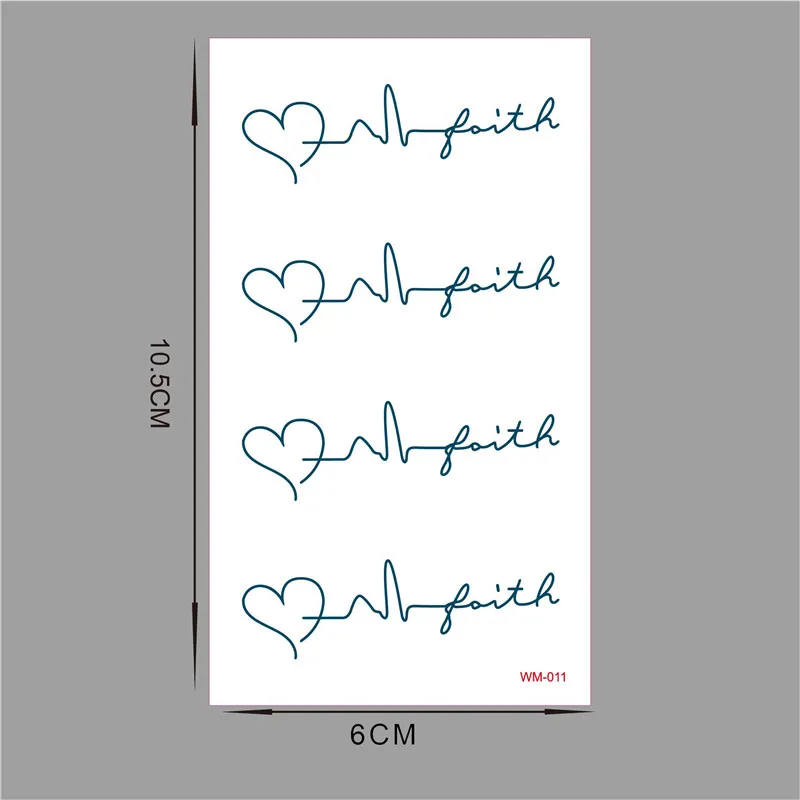 2017 جديد نمط الوشم الحناء وهمية الوشم فلاش الوشم الوشم المؤقت ملصقا الرجال TaTy tatuagem الوشم أحبك WM011