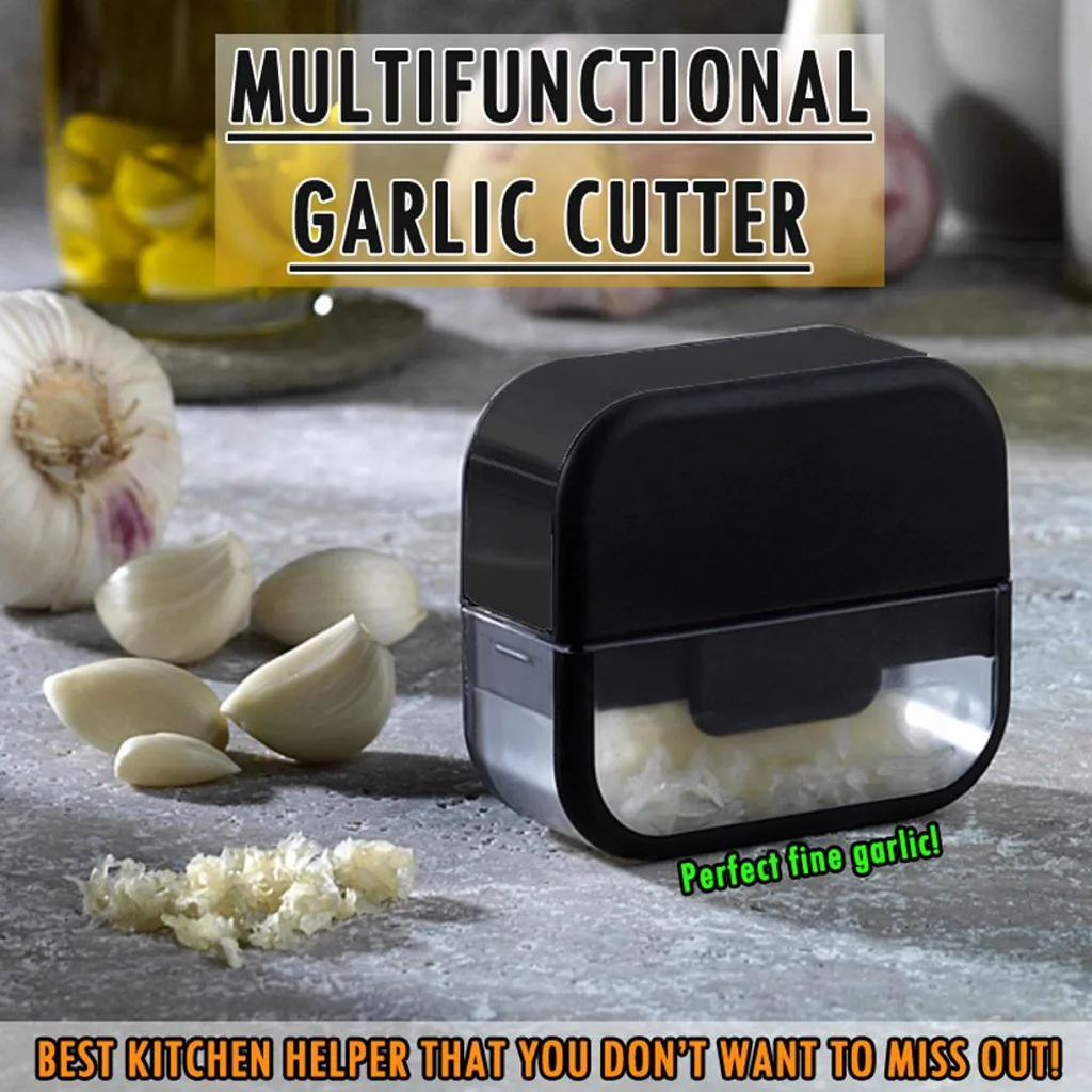 

Multifunction Garlic Grinding Grater Garlic Press Stainless Steel Ginger Slicer Cutter Cooking Tool Best Kitchen Helper Gadgets