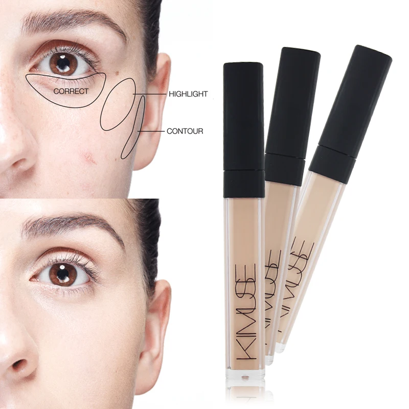 

KIMUSE Face Concealer Cream Perfect Cover Pores Dark Circles Brighten Liquid Concealer Base Primer Base Maquiagem Corretivo