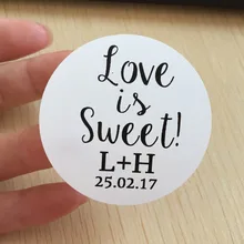 90 шт 5 см пользовательские Персонализированные Свадебные сувениры сумка наклейки для конвертов деревенские сувениры Подарочная бирка стикер