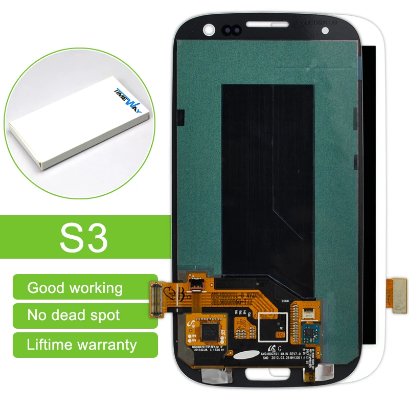 

Hot Sale Free Dhl/ems Shipping 5 Pcs New Lcd Display Touch Screen Digitizer Assembly For Samsung S Iii S3 I9300 Blue/white