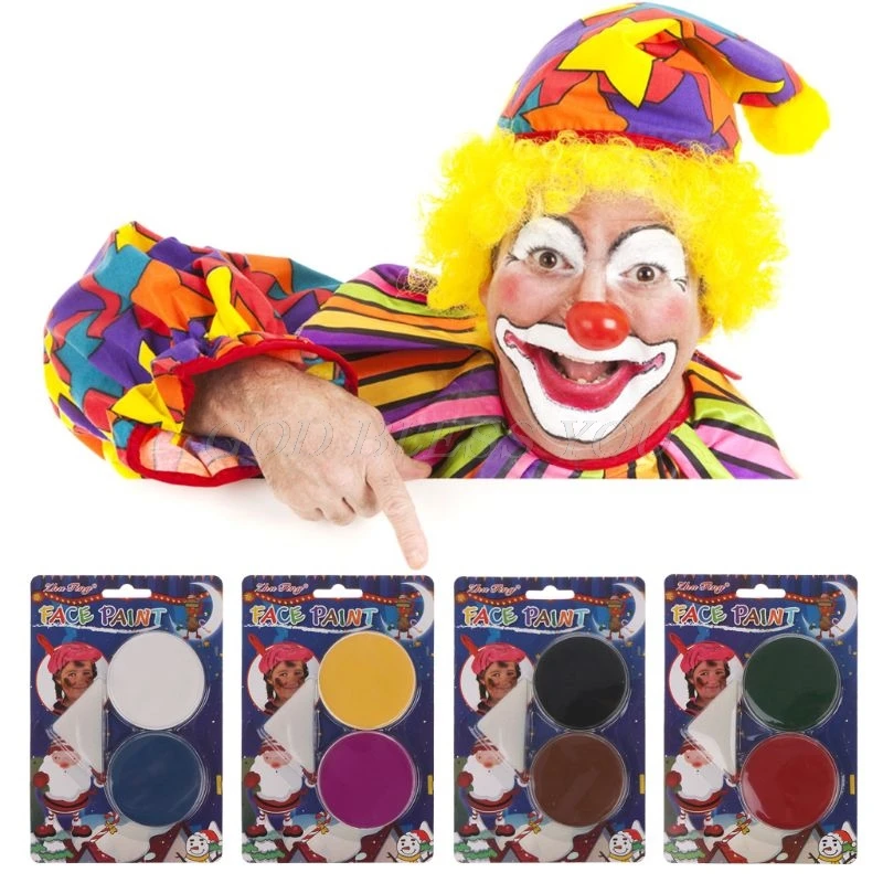 

2 Color Body Face Oil Paint Cosmetic Stage Theatre Makeup Pigment Halloween Fancy Dress