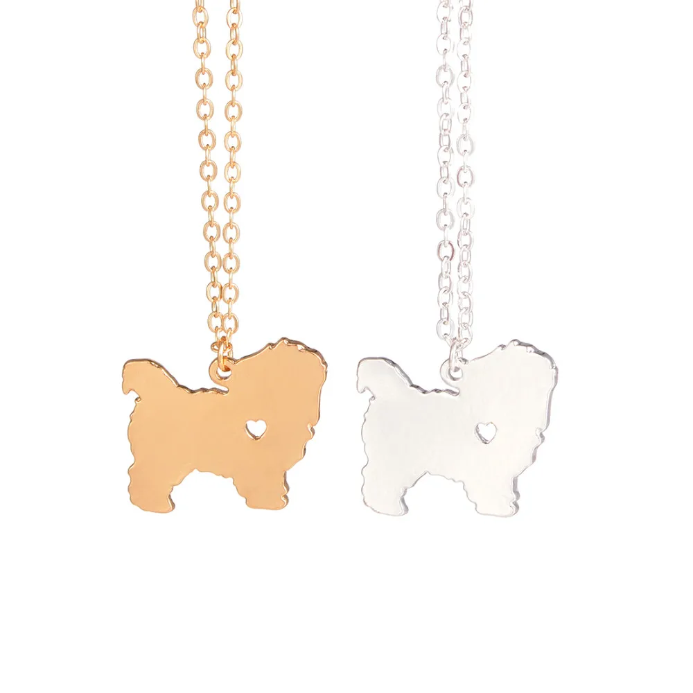 Maltese Necklace Short Haired Dog Pendant Dog Breed Silver Charm Personalized Pets Custom Breed Charms Christmas Dog lovers