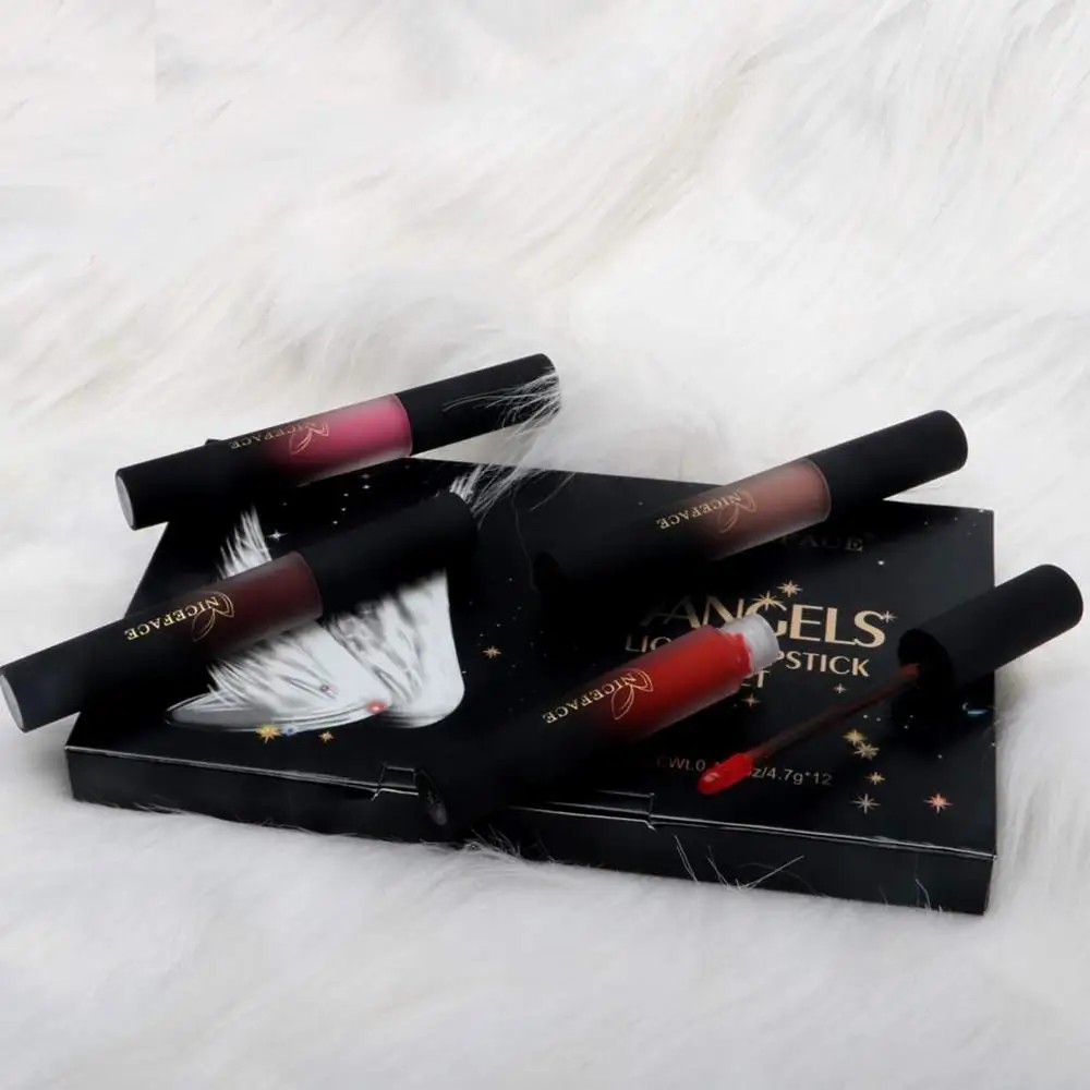 NICEFACE Lip lipstick liquid Matte 12 Colors Makeup Set Nude Waterproof Long Lasting Lip Gloss Non-Stick Cup Liquid Lipstick Set NICEFACE Lip lipstick liquid Matte 12 Colors Makeup Set Nude Waterproof Long Lasting Lip Gloss Non-Stick Cup Liquid Lipstick Set