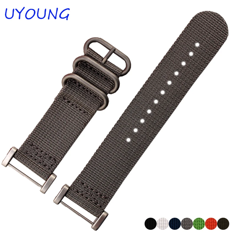 Prix pour Pour suunto core sangle 24mm qualité otan nylon bracelet avec adaptateur noir bleu bracelet Prix pour Pour suunto core sangle 24mm qualité otan nylon bracelet avec adaptateur noir bleu bracelet