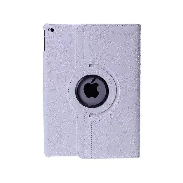 Чехол для iPad 9,7 дюймов / релиз 6th ZAIWJ Air 1/2 виноградный узор из искусственной кожи 360 Вращающийся Смарт Пробуждение сна чехол для планшета - Цвет: white grape 5689
