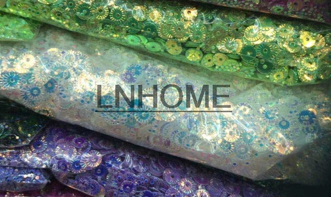 50g 5mm Round Wheel Flower Gold Plating Loose Sequins Sewing PVC DIY Paillette Transparent White AB Spangles | Дом и сад