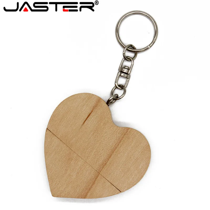 JASTER деревянное сердце USB флеш накопитель Флешка 32 ГБ 16 8 U диск 2 0 карта памяти