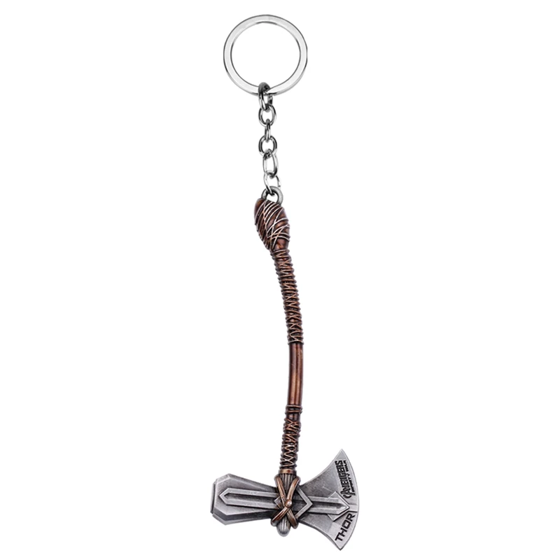 

Avengers 4 Endgame Stormbreaker Keychain Cosplay Prop Accessories Metal Key Chain Keyring Thor Weapon Storm ax