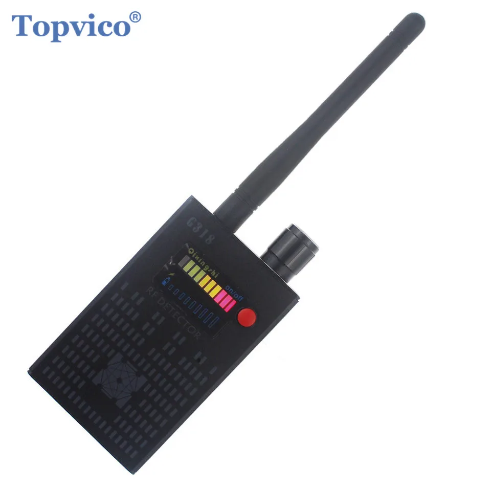 Topvico полный спектр про Анти-шпион ошибка детектора Беспроводной Камера Скрытая сигнала gps РФ GSM устройств Finder защитить конфиденциальность