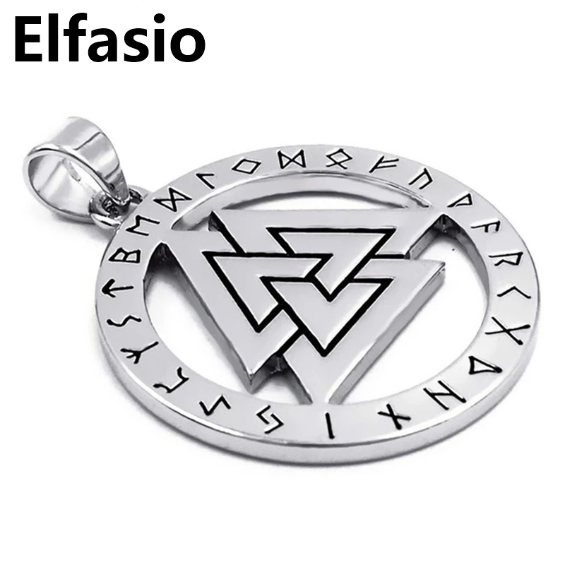 Valknut Odin символ Соединенных воинов амулет для мужчин и мальчиков Серебряный