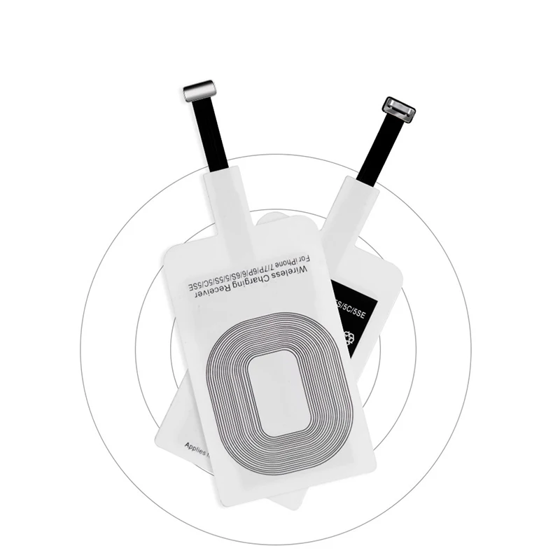 Qi беспроводной зарядный приемник катушка для iPhone samsung Micro USB Xiaomi type C мобильный