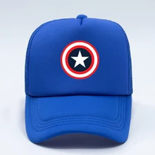 Бренд Marvel Super Hero Капитан Америка щит бейсболка с принтом женские мужские панк хип-хоп бейсболка высокое качество кепки