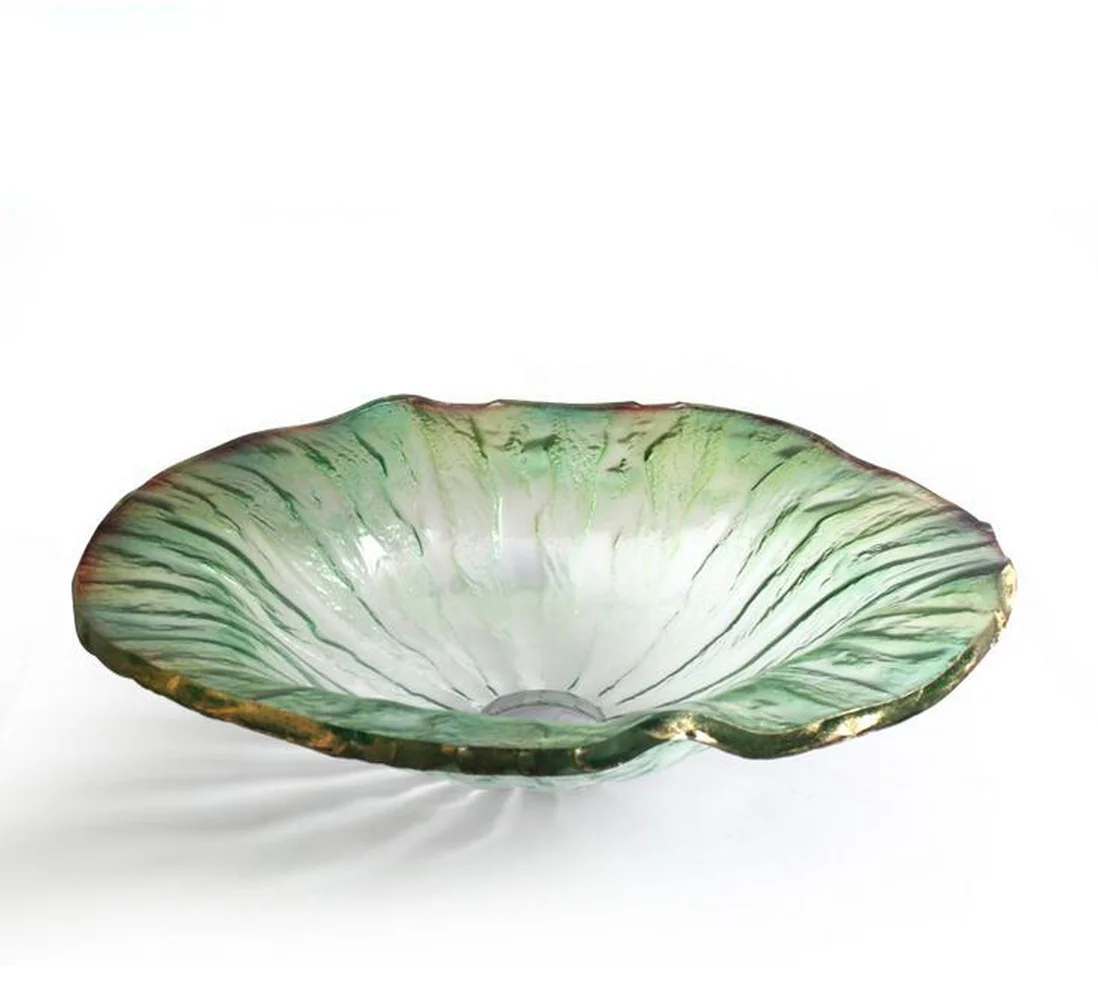 Bathroom Light Green Colorful Tempered Glass Washbasin Glazed Glass Artistic Basin vessel sinks LO629239 Bathroom Light Green Colorful Tempered Glass Washbasin Glazed Glass Artistic Basin vessel sinks LO629239