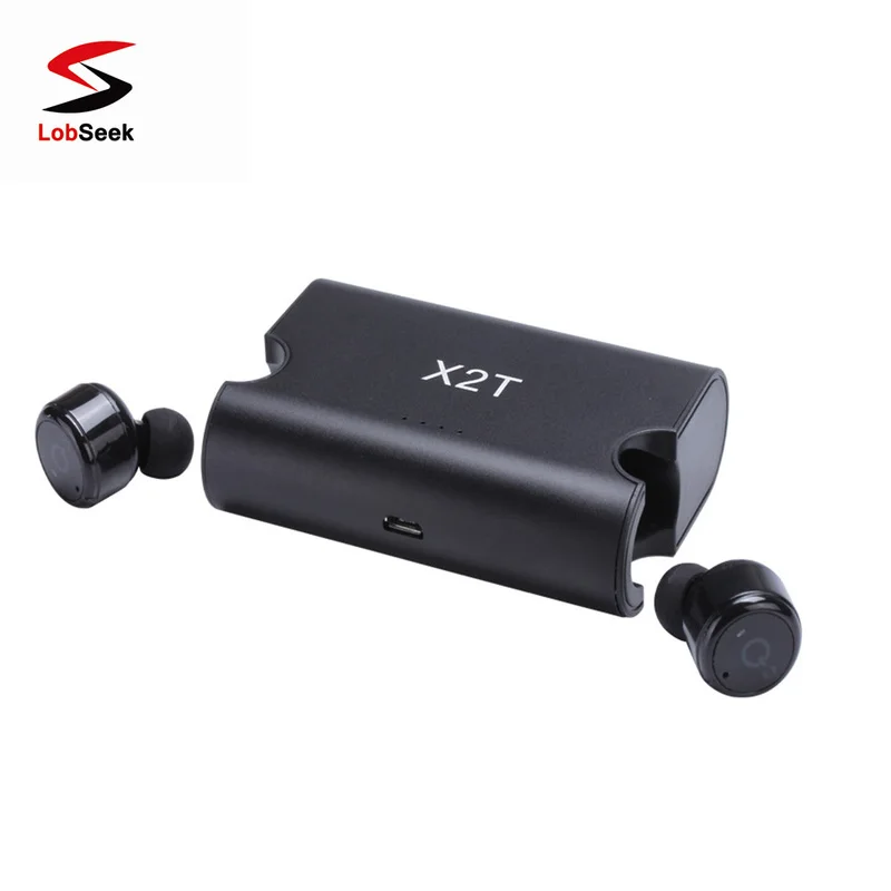 

Bluetooth Earphone X2T Earbuds Mini True Wireless Earphone with Charger Box Bluetooth 4.2 Head-phone for iphone Android