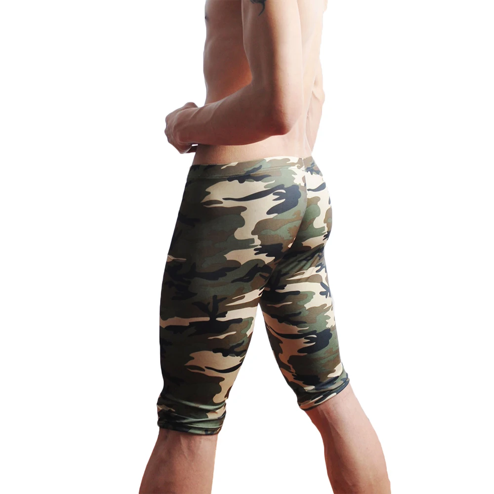 camouflage mens cargo pants fashion sexy camouflage dress Male Middle Pants Elastic Waist Design M02-2