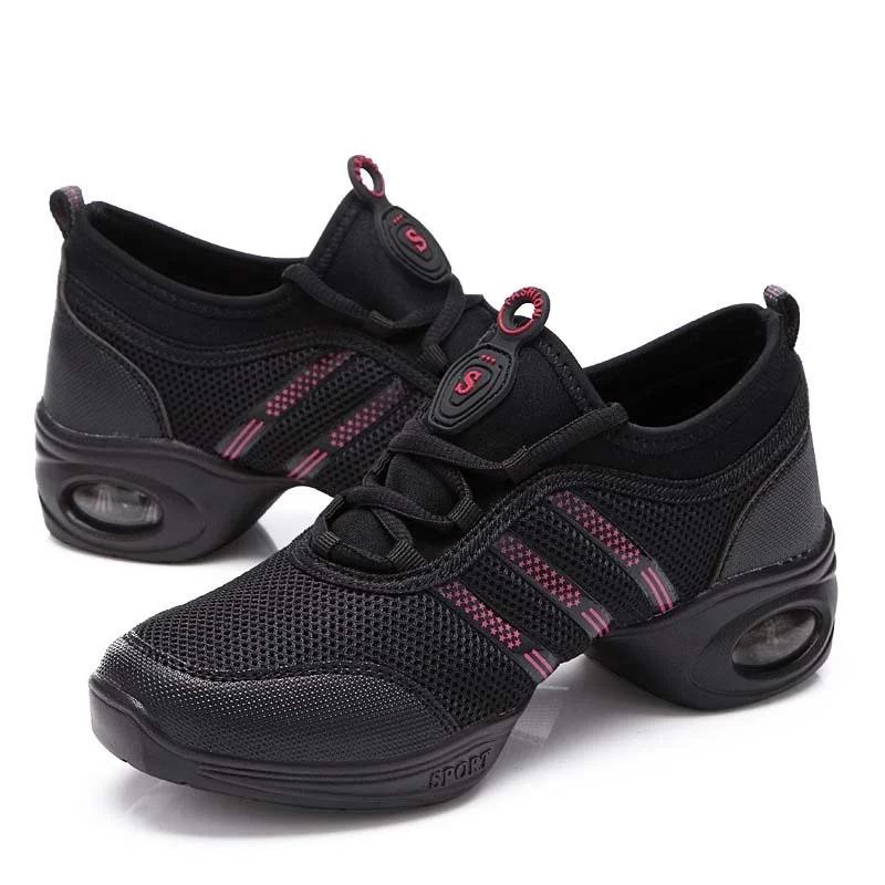 Нэнси Тино мягкая подошва дышащая танцевальная обувь женские спортивные особенности Танцевальные Кроссовки Джаз Хип-хоп обувь Женская Профессиональная танцевальная обувь