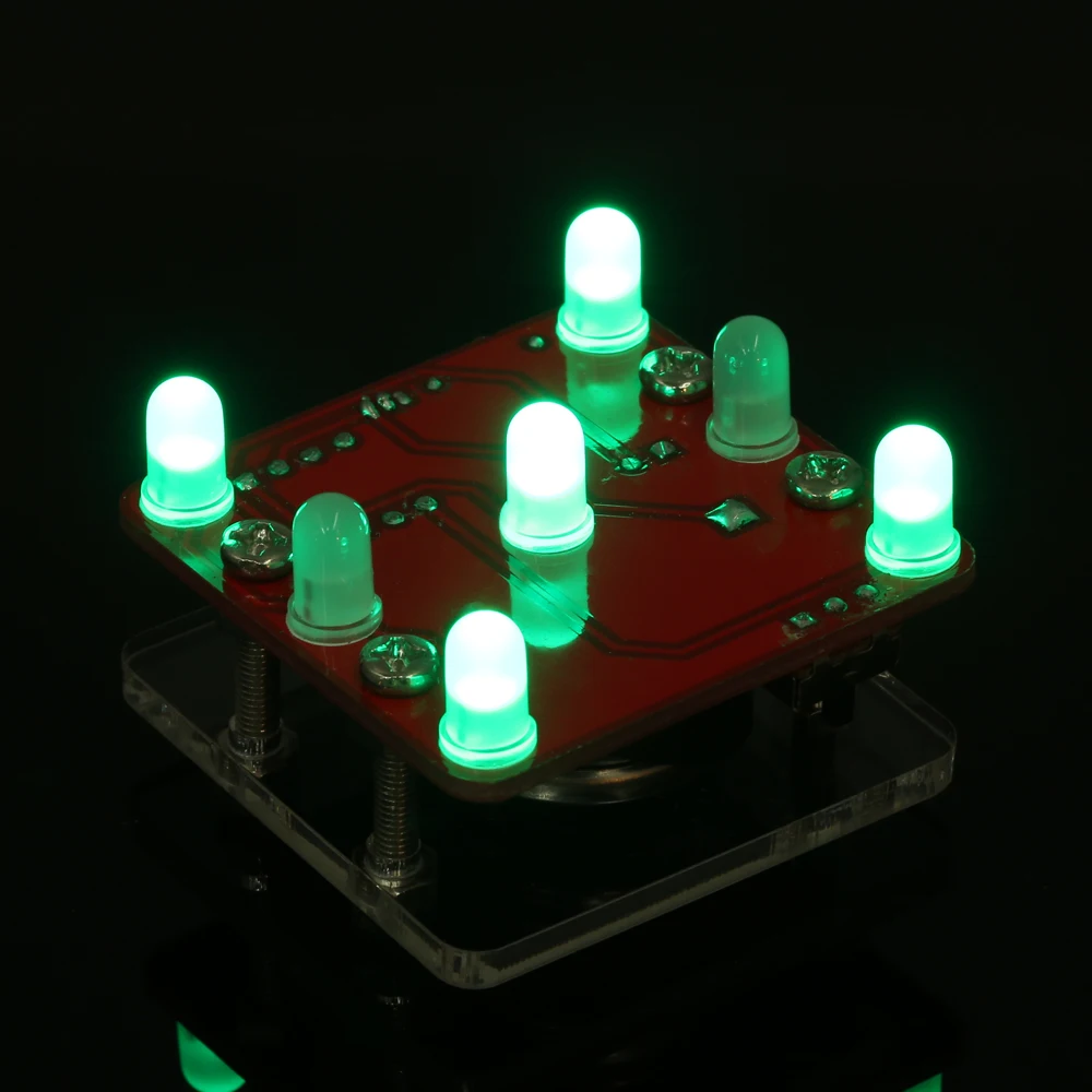 DIY качели тряски LED кости комплект модуль с небольшой вибромотором|Детали и