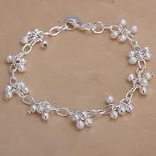 Посеребренный браслет серебряный Модный Ювелирный Браслет ювелирные изделия в виде винограда ksjh LH087