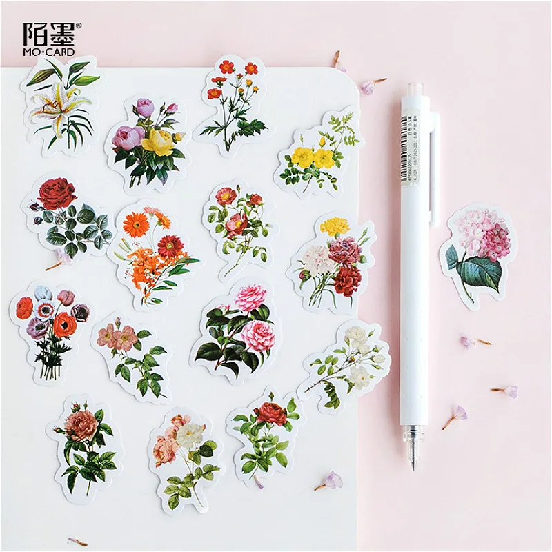 

45Pcs/set kawaii Memo pad cute Carnation pattern planner Decoration Diary school supplies stationery posted it sticky notes