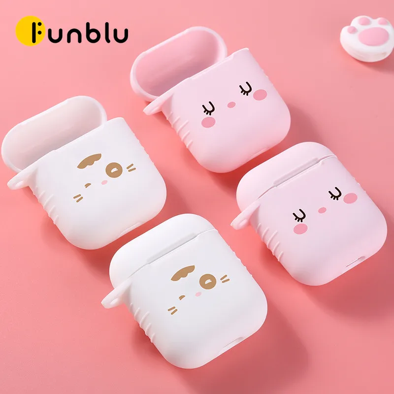 Funblu 2019 Новые Девушки применяются к гарнитура для airpods оболочка защитная