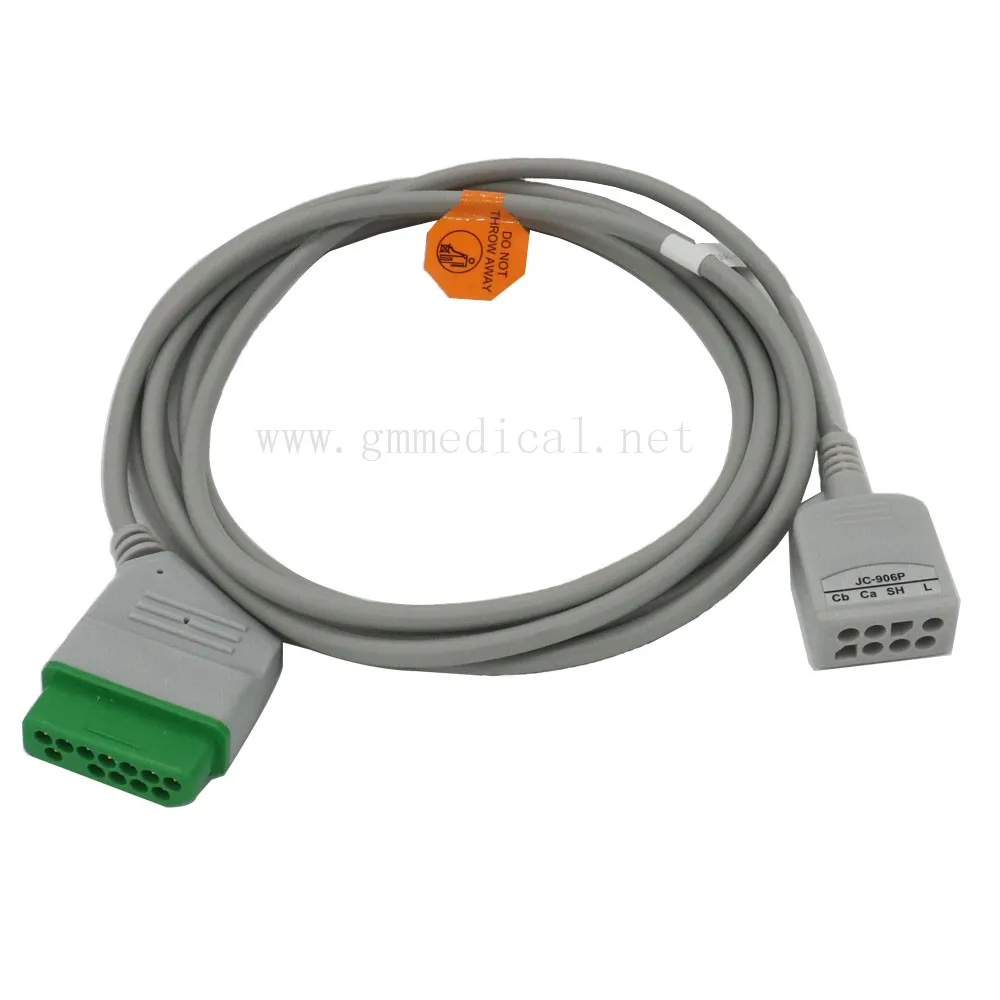 Compatible with Nihon Kohden ,ECG trunk cable , 6-Lead 12 pin Plug to 8 pin socket Adapter, For Patient Monitor. цена Compatible with Nihon Kohden ,ECG trunk cable , 6-Lead 12 pin Plug to 8 pin socket Adapter, For Patient Monitor. цены онлайн