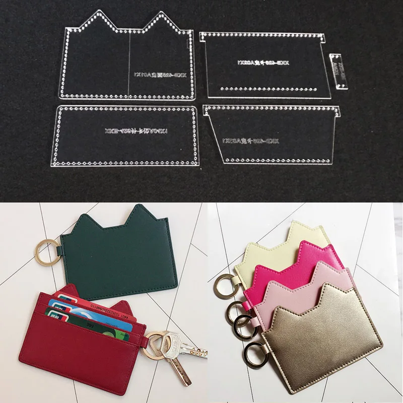 1 satz Leder Handwerk Handtasche Nähen Muster Acryl Schablone Template DIY handgemachte Kreditkarte Lagerung Tasche handwerk 11,5x9x1 cm 1 satz Leder Handwerk Handtasche Nähen Muster Acryl Schablone Template DIY handgemachte Kreditkarte Lagerung Tasche handwerk 11,5x9x1 cm