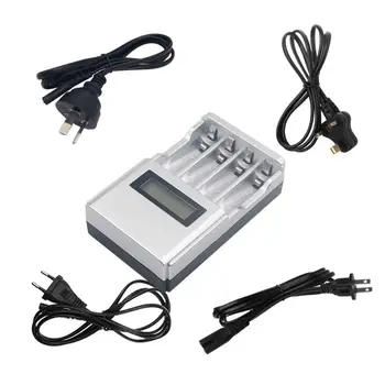 

4 Slots LCD Display Smart Intelligent Battery Charger Fast Charging Device for AA/AAA NiCd NiMh Rechargeable Batteries