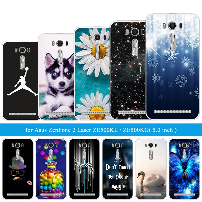 Для Asus ZenFone 2 Laser ZE500KL 5 0 дюйма прозрачный силиконовый чехол для ASUS Zenfone тонкий
