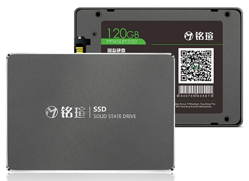 MAXSUN ssd 120gb 2,5 inch Интерфейс Тип SATA 6 ГБ/сек. непрерывное чтение до 510 МБ/с. три года гарантии 120 ГБ твердотельных дисков