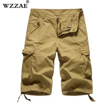Для мужчин шорты-карго Повседневное свободные короткие штаны камуфляж Военная Летний стиль по колено плюс Размеры 7 цветов шорты Для мужчин