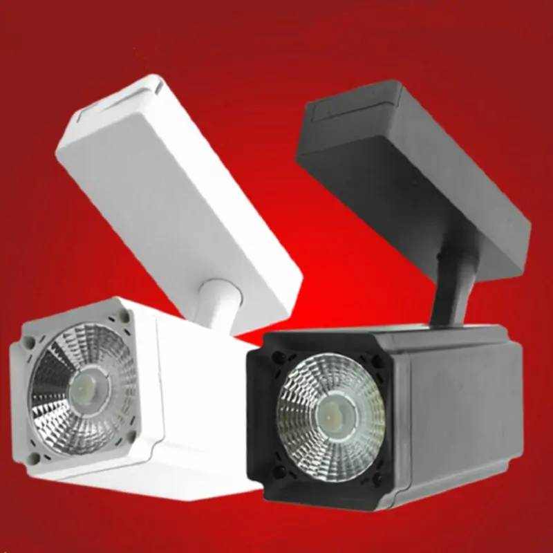 

Free Shipping 20W 30W COB LED track light for store/shopping mall lighting lamp Color optional White/black Spot light
