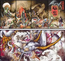 百ゴーストナイトタトゥー壁紙 3d 和風の装飾背景の壁の装飾般若スタジオ壁紙 Aliexpress 家のリフォーム