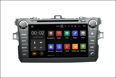 Top YESSUN For Toyota Auris / Corolla Hatchback 2007~2012 CD DVD GPS Player Radio Stereo Car Multimedia Navigation Wince / Android 1