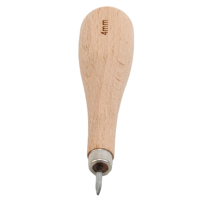 4mm Кожаный ручной работы Elm Алмазный конус бытовой кожаный DIY инструменты кожа швейные инструменты аксессуары ручной работы - Цвет: 4mm