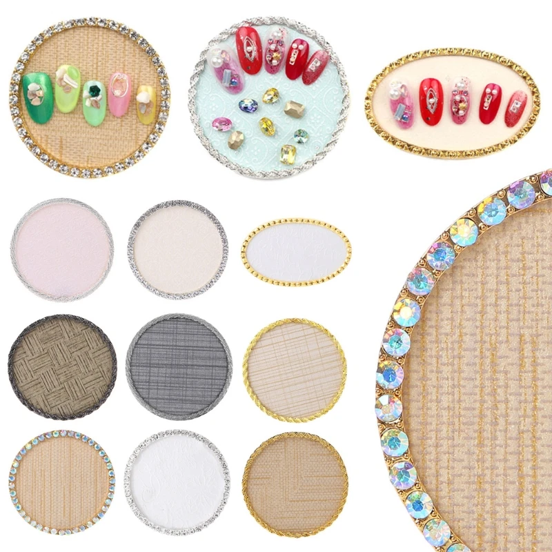 

FSHALL Rack Board Manicure Tool 9 Stype Alloy False Nail Art Plate Tips Display Stand Fashion