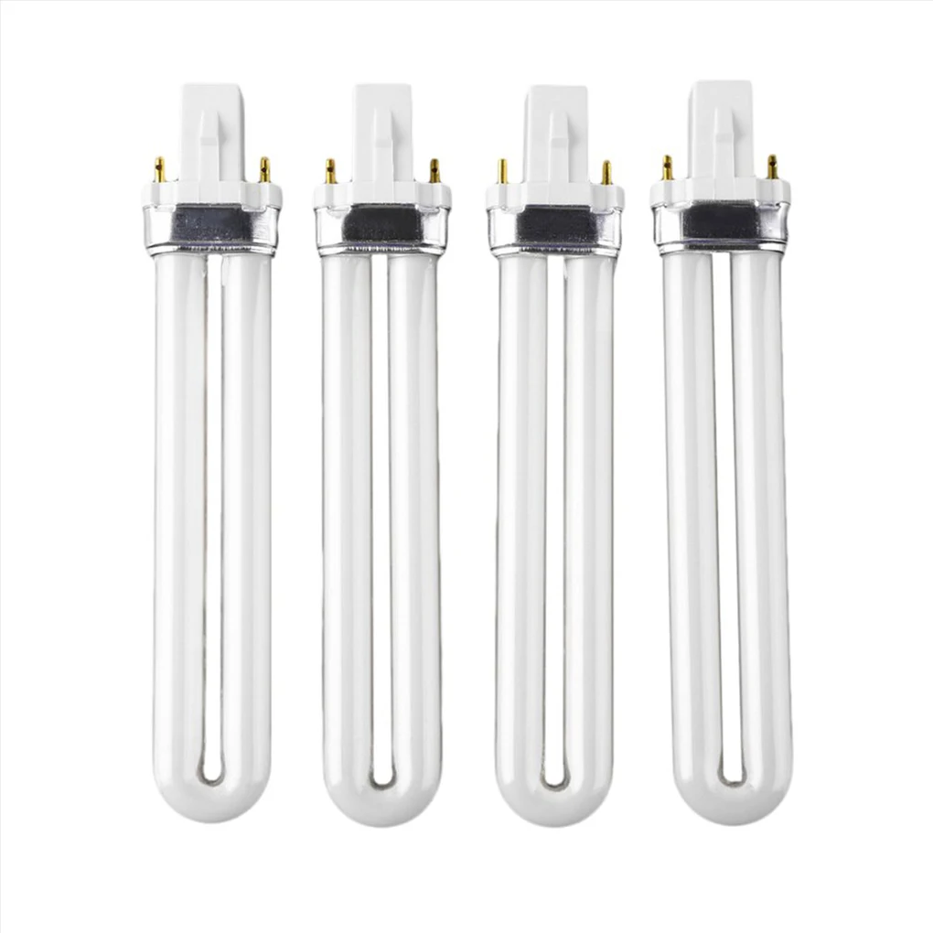 Tubo de lámpara UV de 9W, Bombilla de tubo de luz de repuesto para esmalte de Gel UV, lámpara de curado, luz secadora para arte de uñas DIY, gran oferta, 4 Uds.