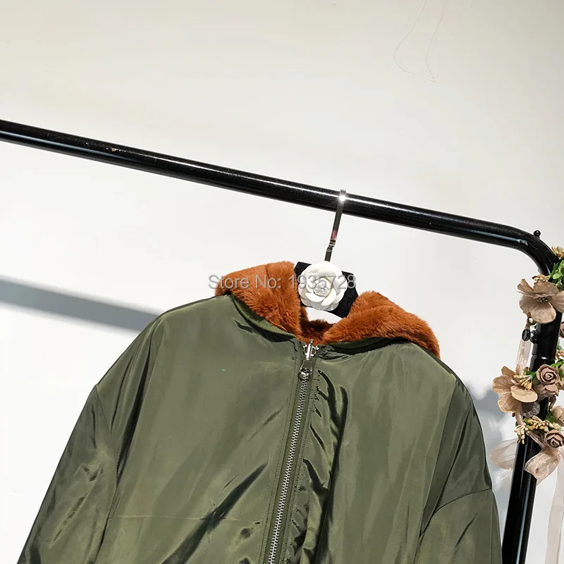 Женская двусторонняя куртка-бомбер с капюшоном из искусственного меха и длинным рукавом, можно вывернуть наизнанку и носить как куртка из искусственного меха