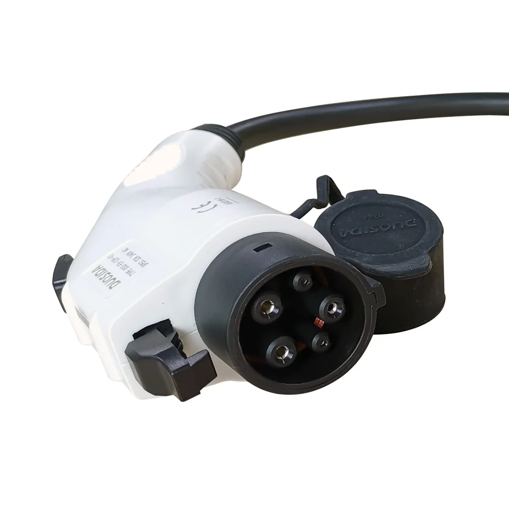 Khons EVSE EV Adapter SAE J1772 Type 1 to Type 2 16A 32A Plug Electric Car vehicle Charging Cable C