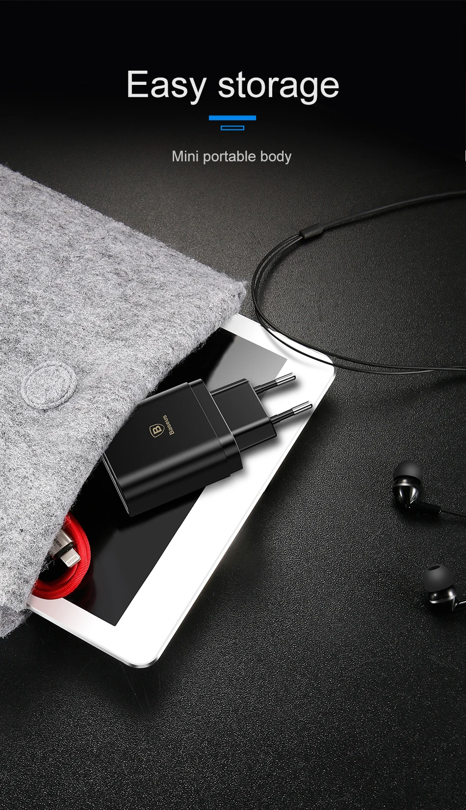 Baseus 3.4A USB зарядное устройство быстрое зарядное устройство с светодиодный цифровой дисплей 3 USB слот настенное зарядное устройство для iPhone samsung Xiaomi huawei