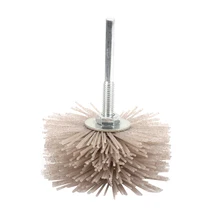 2Pcs 80Mm Grinding Flower Head abrasive Nylon Polishing Wheel Wear-Resistant Brush for Wood Furniture Mahogany