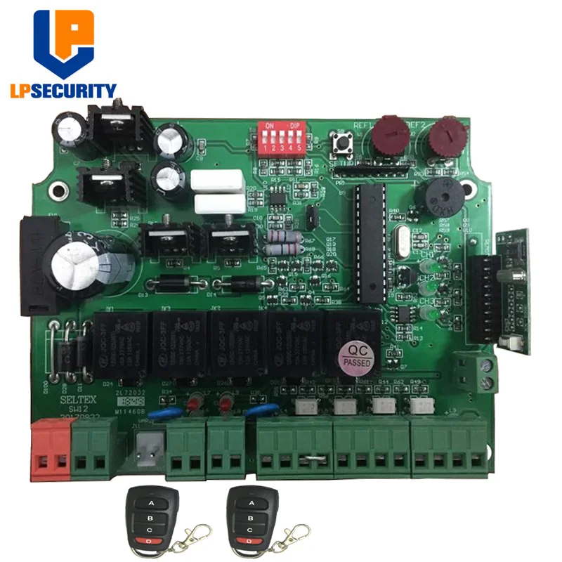 

LPSECURITY 12V Gate Opener Control panel PCB Mother board for double arms swing gate motor