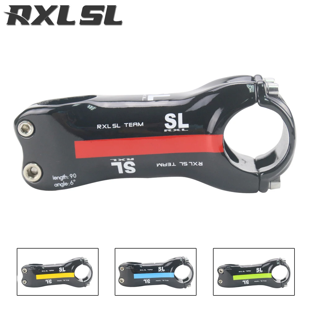 RXL SL углеродный стержень для велосипеда 6/17 градусов MTB дорожный 70/80/90/100/110/120/130 мм