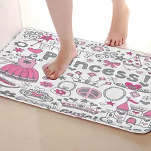 Коврики для улицы в стиле принцессы, забавные Противоскользящие коврики для ванной, коврики для двери, коврики под входную дверь