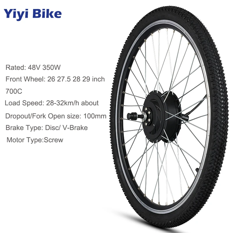 Top 48V 350W High Speed Brushless Gear Hub Motor Electric Bike Conversion Kit E-bike Front Motor Wheel 26" 27.5 28 700C 29 Tire LCD3 2 Top 48V 350W High Speed Brushless Gear Hub Motor Electric Bike Conversion Kit E-bike Front Motor Wheel 26" 27.5 28 700C 29 Tire LCD3 2