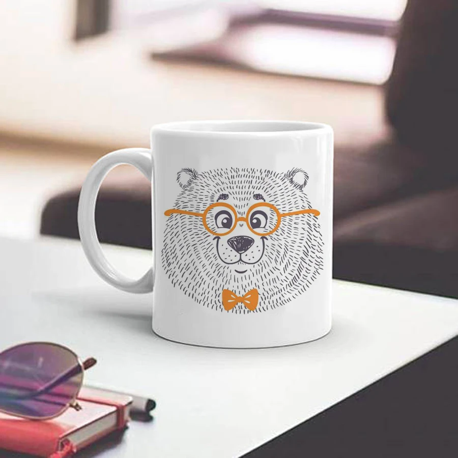 Mr Bear кофейная кружка, чай, молоко, чашка, лучший рождественский подарок, кружка для вашего мужчины