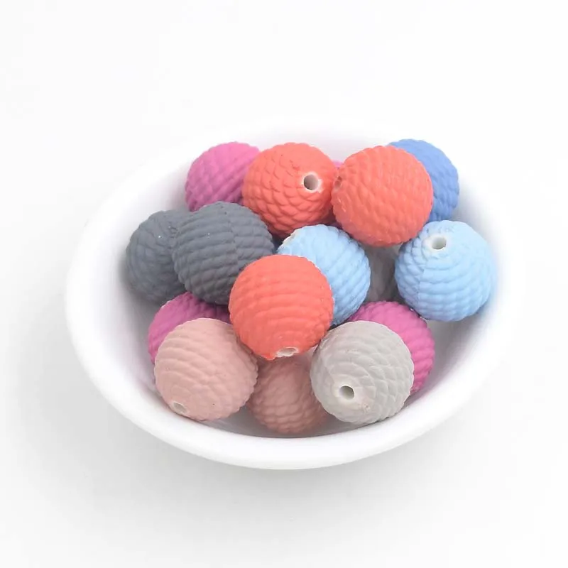 

Top Quality 15pc 16mm mix color Candy Color Acrylic fluorescent New Rubber Beads Neon Matte Round Spacer Jewelry Handmade diy