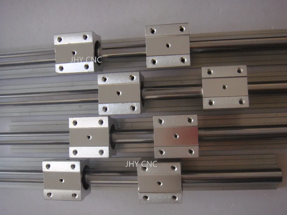 

4 SBR20-400/1000mm 20 MM FULLY SUPPORTED LINEAR RAIL SHAFT ROD with 8 SBR20UU
