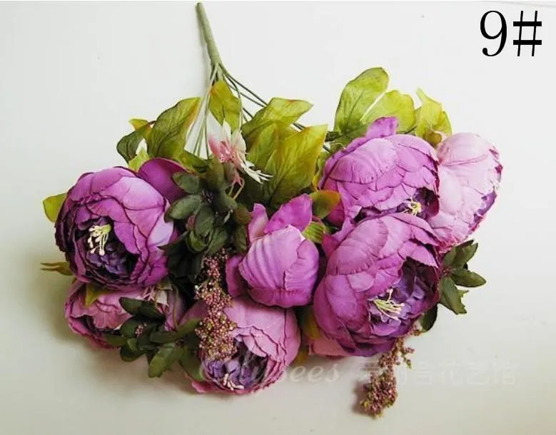 Искусственных цветов из сырого шелка для фестиваля Патриарха Дэна(8 цветочных головок) 611